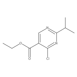 4-Chloro-2-isopropylpyrimidine-5-carboxylic acid ethyl ester Structure
