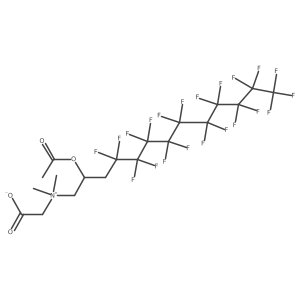 2a{[2a(Acetyloxy)a3-(perfluorodecyl)propyl]dimethylazaniumyl}acetate Structure