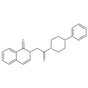 2-{2-oxo-2-[4-(pyridin-2-yl)piperazin-1-yl]ethyl}phthalazin-1(2H)-one结构式