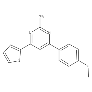 4-(4-Methoxyphenyl)-6-(thiophen-2-yl)pyrimidin-2-amine Structure