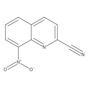 8-Nitroquinoline-2-carbonitrile结构式