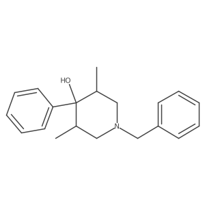 (3r,4s,5s)-1-Benzyl-3,5-dimethyl-4-phenylpiperidin-4-ol结构式