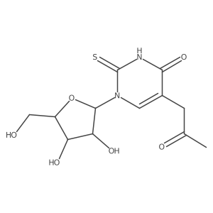 5-Methylcarbonylmethyl-2-thiouridine结构式