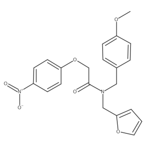N-(2-furylmethyl)-N-(4-methoxybenzyl)-2-(4-nitrophenoxy)acetamide Structure