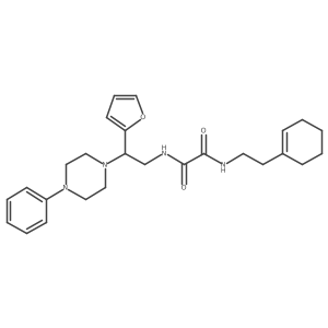 N1-(2-(cyclohex-1-en-1-yl)ethyl)-N2-(2-(furan-2-yl)-2-(4-phenylpiperazin-1-yl)ethyl)oxalamide Structure