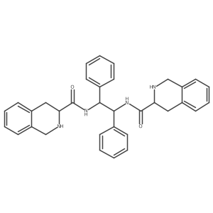(3S)-N-[(1R,2R)-1,2-diphenyl-2-[[(3S)-1,2,3,4-tetrahydroisoquinoline-3-carbonyl]amino]ethyl]-1,2,3,4-tetrahydroisoquinoline-3-carboxamide结构式