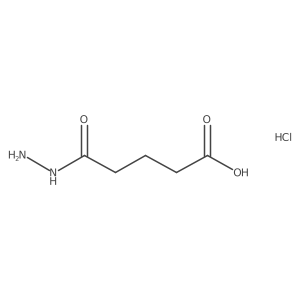 4-(Hydrazinecarbonyl)butanoic acid hydrochloride Structure