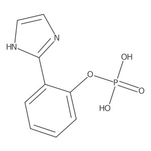 Phenol, 2-(1H-imidazol-2-yl)-, 1-(dihydrogen phosphate)结构式