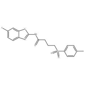 N-(6-fluorobenzo[d]thiazol-2-yl)-4-tosylbutanamide Structure