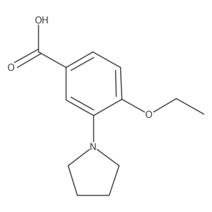 4-Ethoxy-3-pyrrolidin-1-YL-benzoic acid结构式