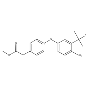 Methyl 2-{4-[4-amino-3-(trifluoromethyl)phenoxy]-phenyl}acetate Structure