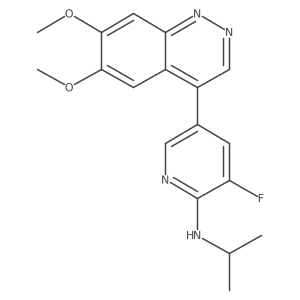 5-(6,7-Dimethoxy-4-cinnolinyl)-3-fluoro-N-(1-methylethyl)-2-pyridinamine Structure