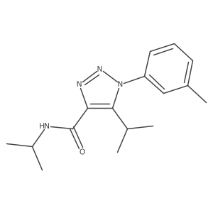 1-(3-methylphenyl)-N,5-di(propan-2-yl)-1H-1,2,3-triazole-4-carboxamide Structure
