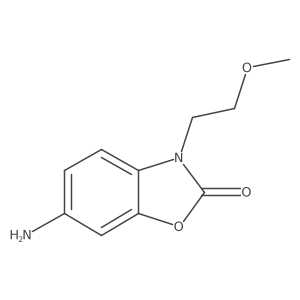6-Amino-3-(2-methoxyethyl)-2,3-dihydro-1,3-benzoxazol-2-one Structure