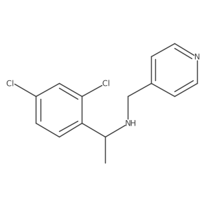 1-(2,4-Dichlorophenyl)-N-(pyridin-4-ylmethyl)ethan-1-amine Structure