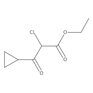 Ethyl 2-chloro-3-cyclopropyl-3-oxopropanoate结构式