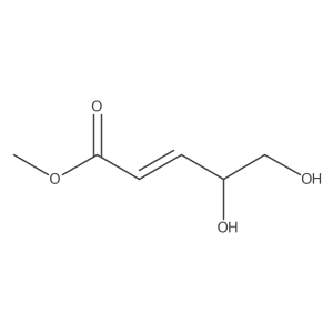 Methyl (E)-4,5-Dihydroxypent-2-enoate结构式
