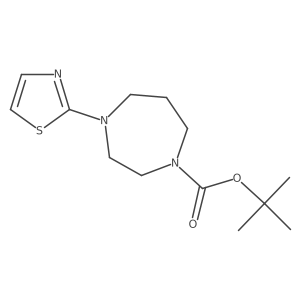 Tert-butyl 4-(thiazol-2-yl)-1,4-diazepane-1-carboxylate Structure