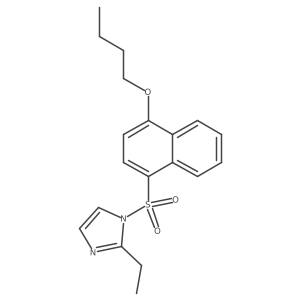 1-[(4-butoxynaphthalen-1-yl)sulfonyl]-2-ethyl-1H-imidazole Structure