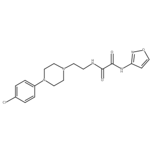 N1-(2-(4-(4-chlorophenyl)piperazin-1-yl)ethyl)-N2-(isoxazol-3-yl)oxalamide结构式