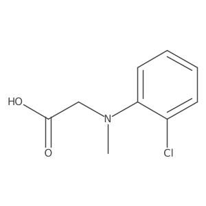 N-(2-Chlorophenyl)-N-methylglycine Structure