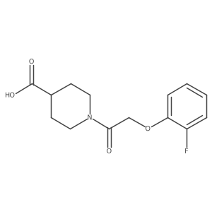 1-(2-(2-Fluorophenoxy)acetyl)piperidine-4-carboxylic acid结构式