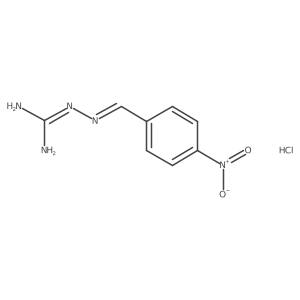 Amino(2-(4-Nitrobenzylidene)Hydrazinyl)Methaniminium Chloride结构式