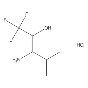3-Amino-1,1,1-trifluoro-4-methyl-2-pentanol hydrochloride Structure