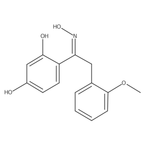 4-[(1Z)-N-hydroxy-2-(2-methoxyphenyl)ethanimidoyl]benzene-1,3-diol Structure
