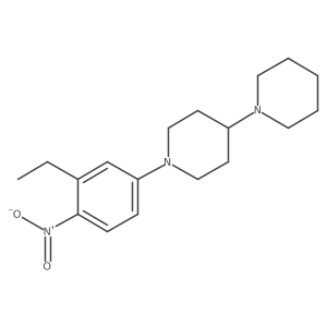 1,4a(2)-Bipiperidine, 1a(2)-(3-ethyl-4-nitrophenyl)-结构式