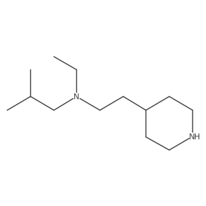 Ethyl(2-methylpropyl)[2-(piperidin-4-yl)ethyl]amine结构式
