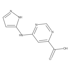 6-(1H-Pyrazol-3-ylamino)-4-pyrimidinecarboxylic acid Structure