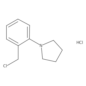 1-[2-(Chloromethyl)phenyl]pyrrolidine hydrochloride结构式