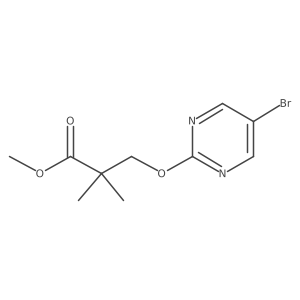 Methyl 3-(5-bromopyrimidin-2-yl)oxy-2,2-dimethylpropanoate Structure