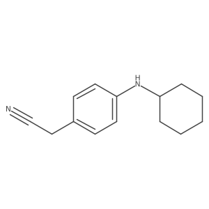 2-[4-(Cyclohexylamino)phenyl]acetonitrile结构式