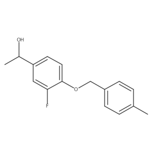 1-{3-Fluoro-4-[(4-methylbenzyl)oxy]phenyl}ethanol Structure