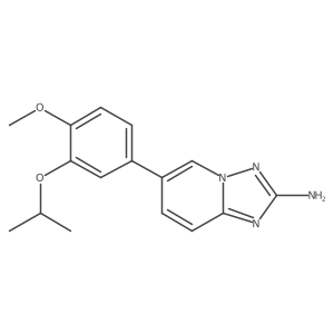 6-[4-Methoxy-3-(1-methylethoxy)phenyl][1,2,4]triazolo[1,5-a]pyridin-2-amine结构式