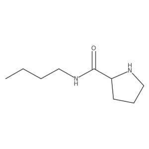 N-Butylpyrrolidine-2-carboxamide结构式