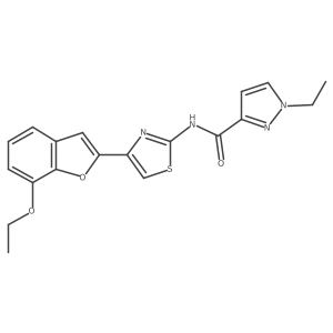 N-(4-(7-ethoxybenzofuran-2-yl)thiazol-2-yl)-1-ethyl-1H-pyrazole-3-carboxamide Structure