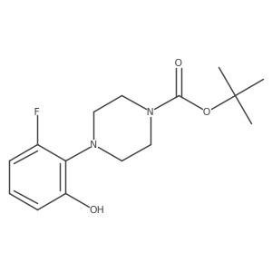 Tert-butyl 4-(2-fluoro-6-hydroxyphenyl)piperazine-1-carboxylate Structure