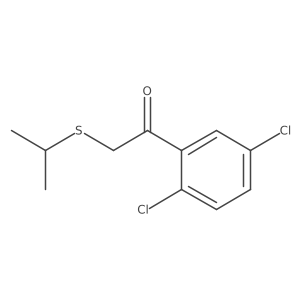 1-(2,5-Dichlorophenyl)-2-(isopropylthio)ethan-1-one Structure