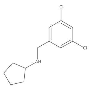 N-[(3,5-dichlorophenyl)methyl]cyclopentanamine结构式