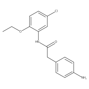2-(4-aminophenyl)-N-(5-chloro-2-ethoxyphenyl)acetamide结构式