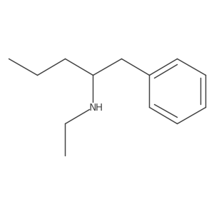 Ethyl(1-phenylpentan-2-yl)amine Structure