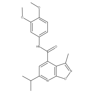 N-(3,4-dimethoxyphenyl)-3-methyl-6-(propan-2-yl)[1,2]oxazolo[5,4-b]pyridine-4-carboxamide Structure