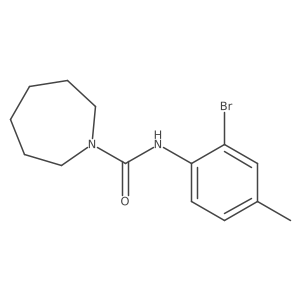 N-(2-bromo-4-methylphenyl)azepane-1-carboxamide结构式