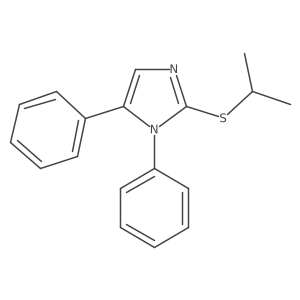 2-(isopropylthio)-1,5-diphenyl-1H-imidazole Structure