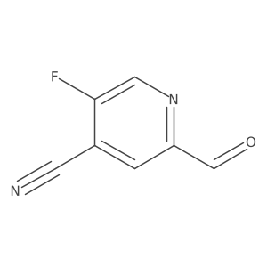 5-Fluoro-2-formylisonicotinonitrile Structure