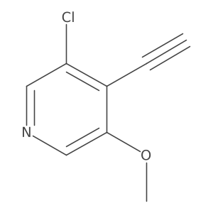 3-Chloro-4-ethynyl-5-methoxypyridine Structure