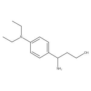 (3R)-3-amino-3-[4-(diethylamino)phenyl]propan-1-ol Structure